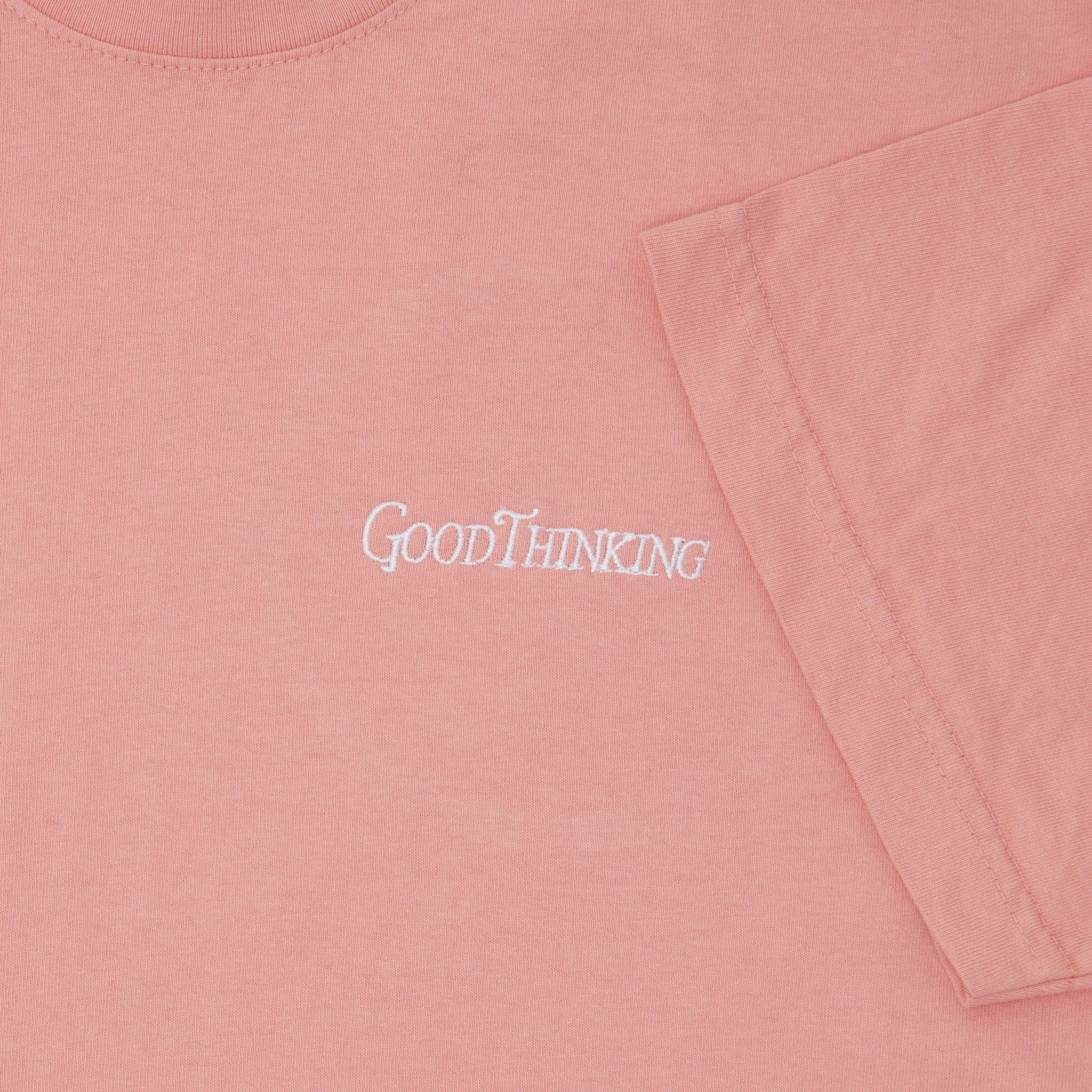 Embroidered Logo Tee - Coral