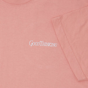 Embroidered Logo Tee - Coral