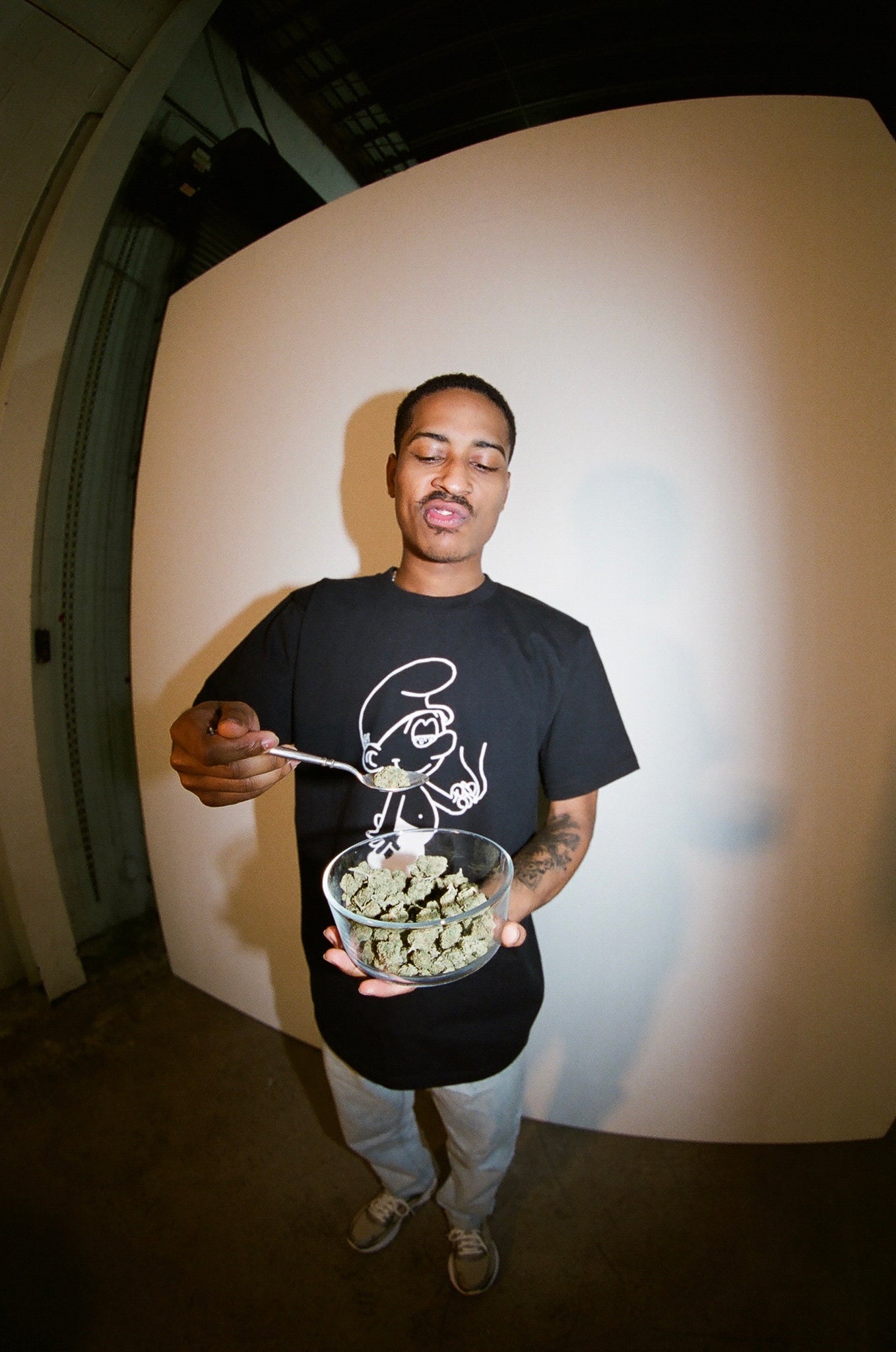 Smurf Tee - Black Runtz