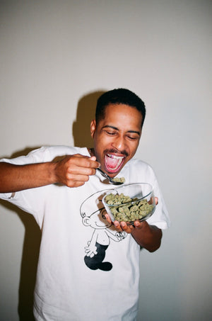 Smurf Tee - White Runtz
