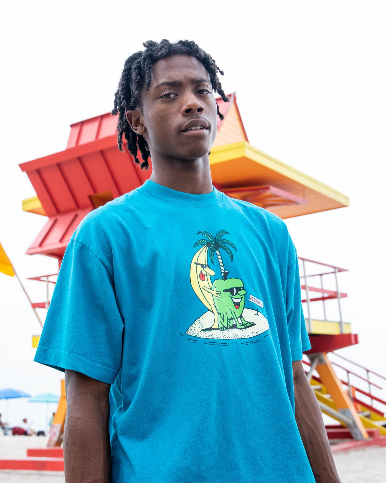Fruit Buds Tee - Dark Teal