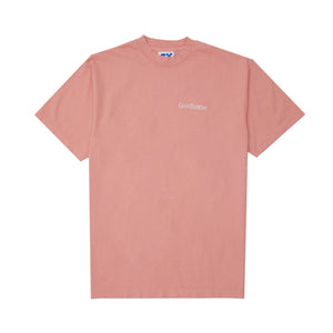 Embroidered Logo Tee - Coral
