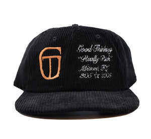 “RR” Corduroy Hat (Black)