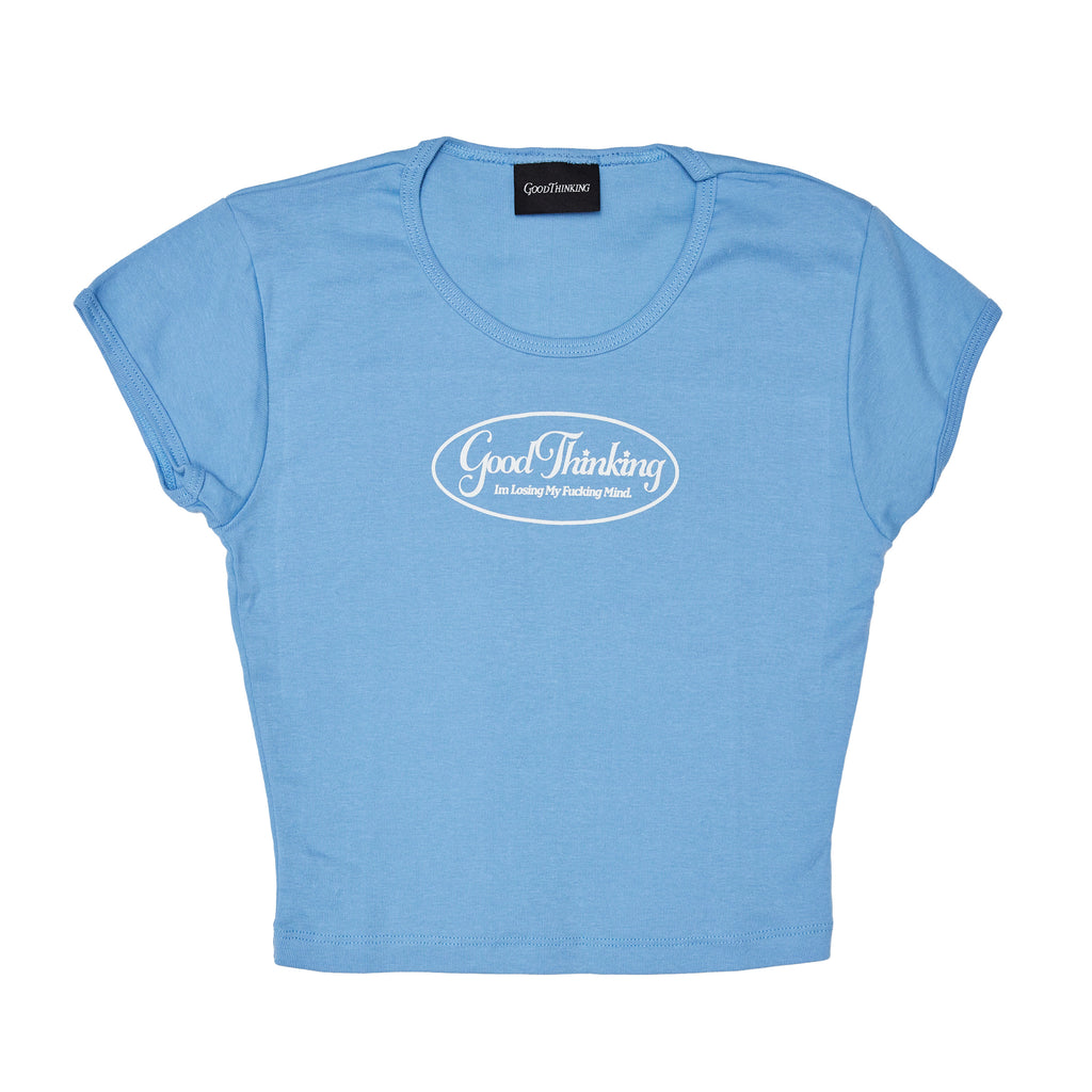 Losing My Mind Baby Tee (Baby Blue)