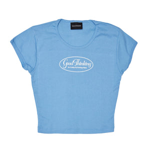 Losing My Mind Baby Tee (Baby Blue)